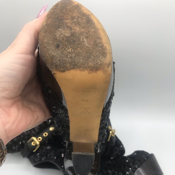 Louis Vuitton Runway Peep Toe Platform Ankle Boots - Picture 12 of 16